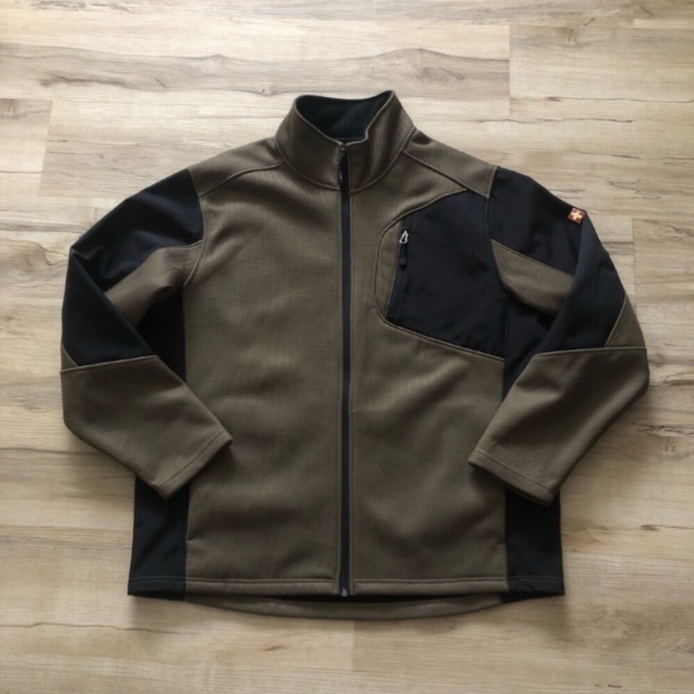 Swiss Tech Men's Olive and Black Lightweight Jacket